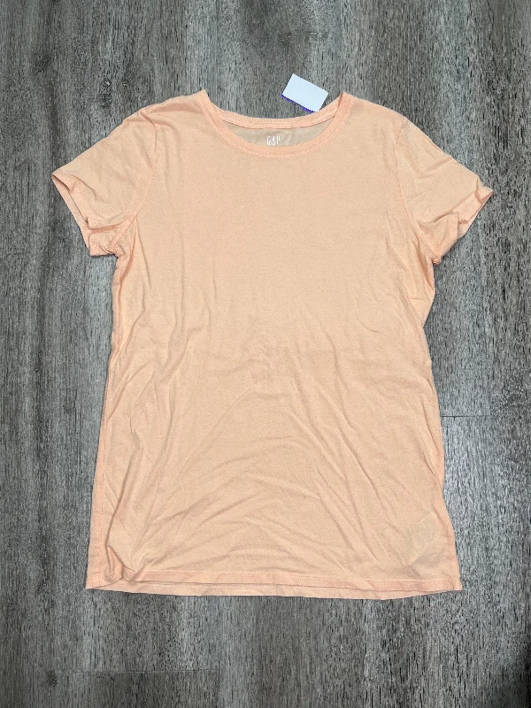 women's T-shirts for layeringPeach Top Short Sleeve Basic Gap, Size S