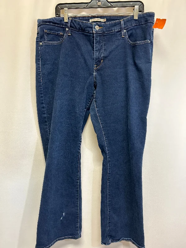 women's denim jeans with buttonsJeans Boot Cut By Levis  Size: 20