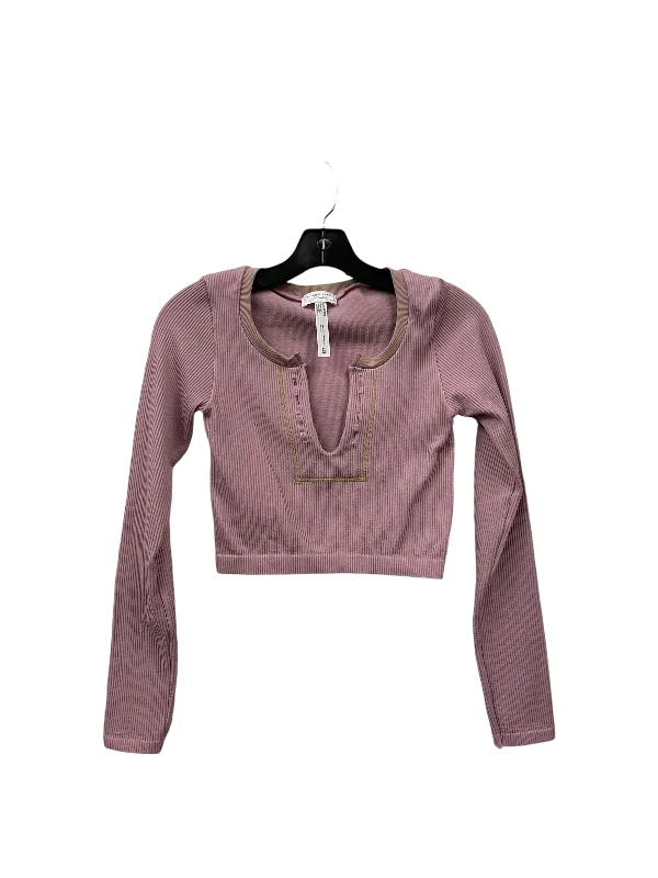 women's long sleeve tops made of woolTop Long Sleeve By Altard State In Pink, Size: Xs