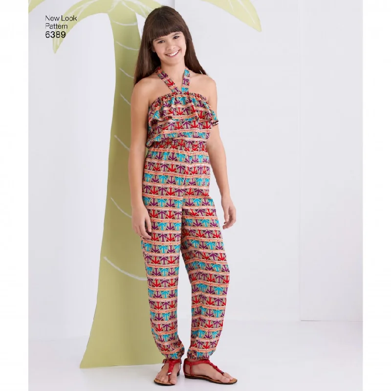 women's jumpsuits for fair-trade practicesNew Look Child Jumpsuit & Dress N6389