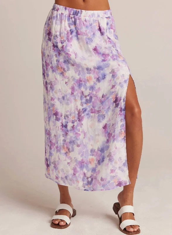 women's handmade casual skirtsHigh Waist Maxi Skirt In Floral