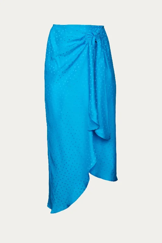 women's adventure-ready evening skirtsSkirt In Turquoise Jacquard