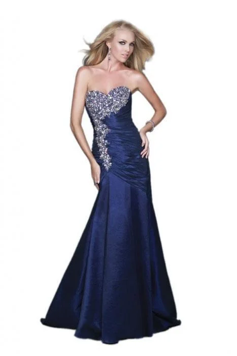 women's lightweight dressesLa Femme Gigi - Jeweled Open Back Sweetheart Evening Gown 16226