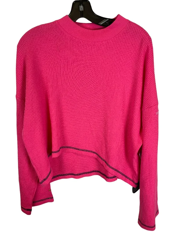 women's long sleeve tops with limited-edition designsTop Long Sleeve By Converse In Pink, Size: M