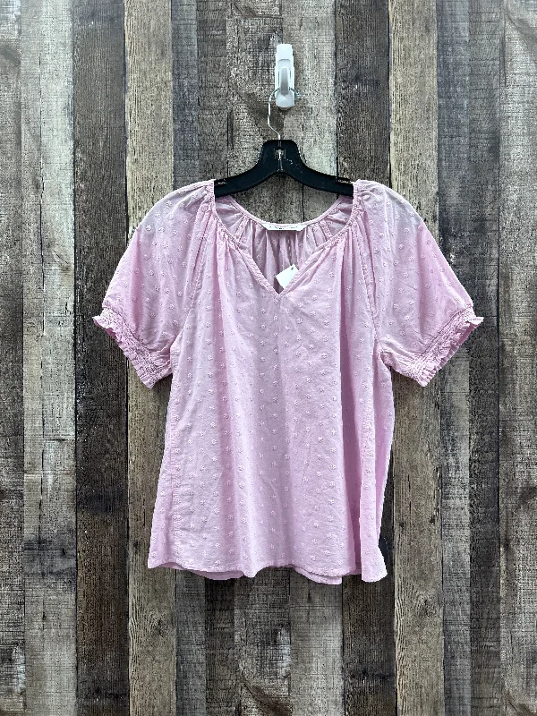 women's T-shirts with exclusive collaborationsPink Top Short Sleeve Sonoma, Size S