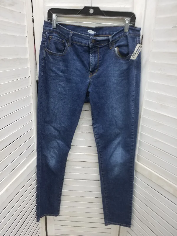 women's denim jeans with embroideryJeans Skinny By Old Navy  Size: 12