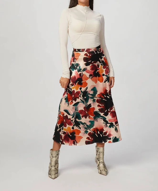 women's formal skirtsWinnie Skirt In Autumn Wildflowers