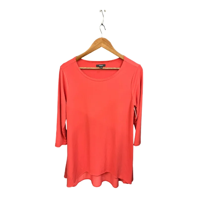 women's long sleeve tops with eco-friendly productionTop Long Sleeve By Alfani In Coral, Size: M