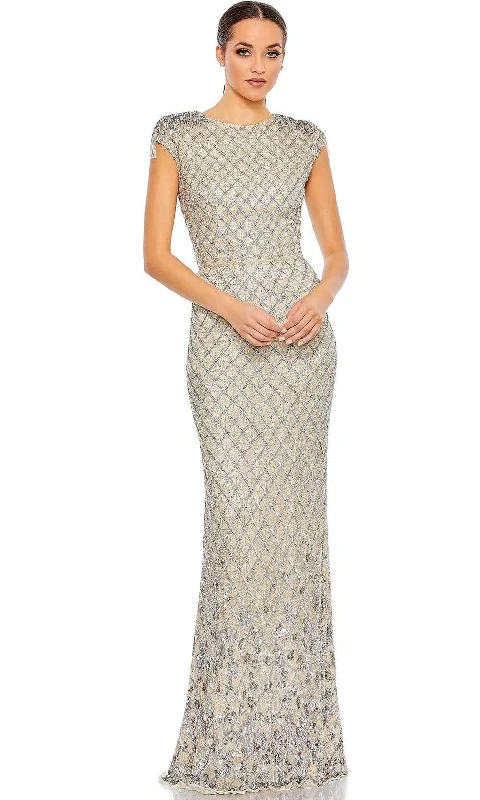 women's maximalist dressesMac Duggal 5642 - Lattice Evening Gown