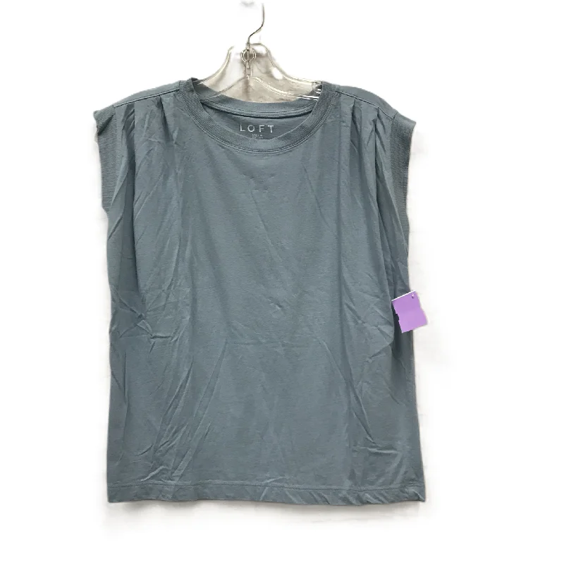 women's T-shirts with faded effectsBlue Top Short Sleeve By Loft, Size: Xs