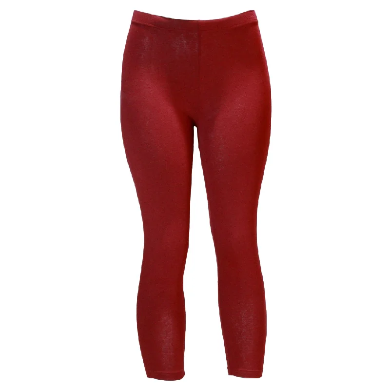 women's wrap skirtsRed Cropped Legging