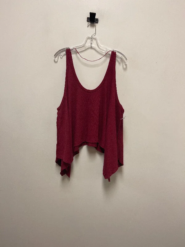 women's long sleeve tops made of silkTop Long Sleeve By We The Free In Red, Size: M