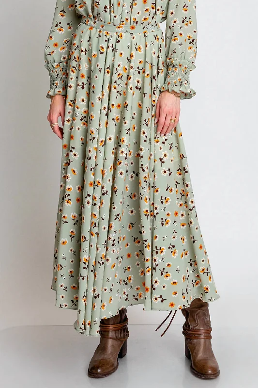 women's evening skirtsPerry Street Skirt In Chamomile Print