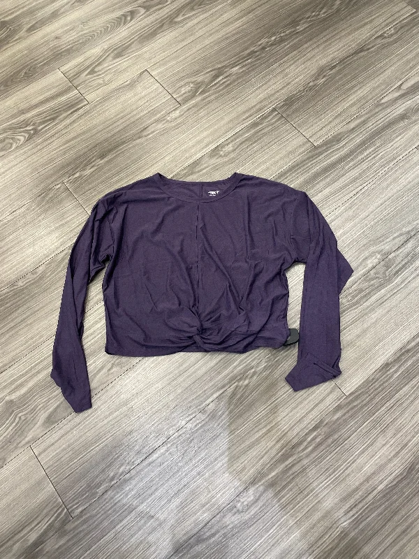 women's long sleeve tops for cocktail partiesTop Long Sleeve By Old Navy In Purple, Size: M