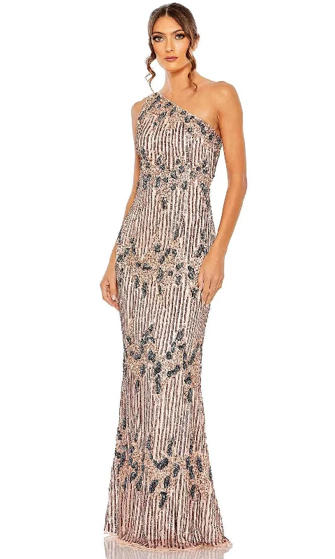 women's minimalist dressesMac Duggal 5976 - Sequined Evening Dress