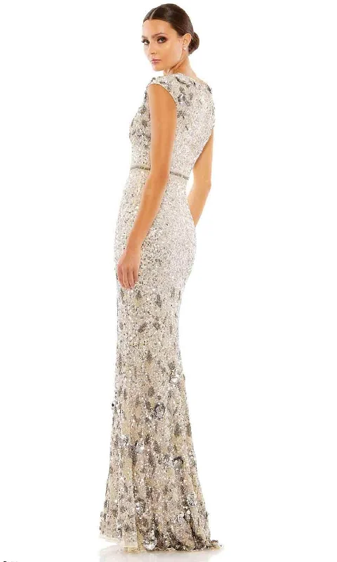 women's statement dressesMac Duggal 5505 - Cap Sleeve Evening Gown