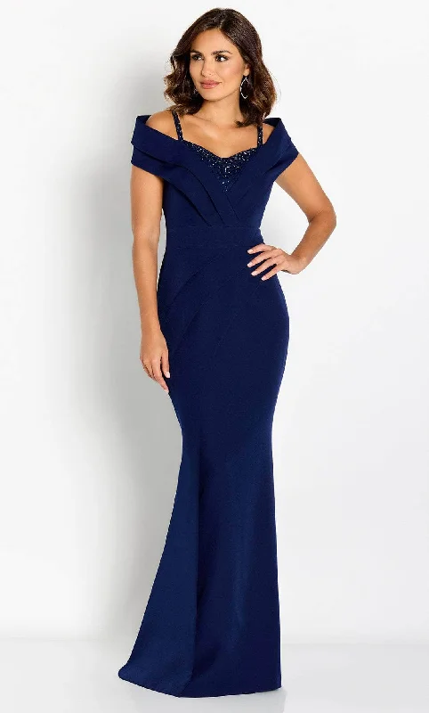 women's hourglass figure dressesCameron Blake CB762 - Off Shoulder Evening Gown