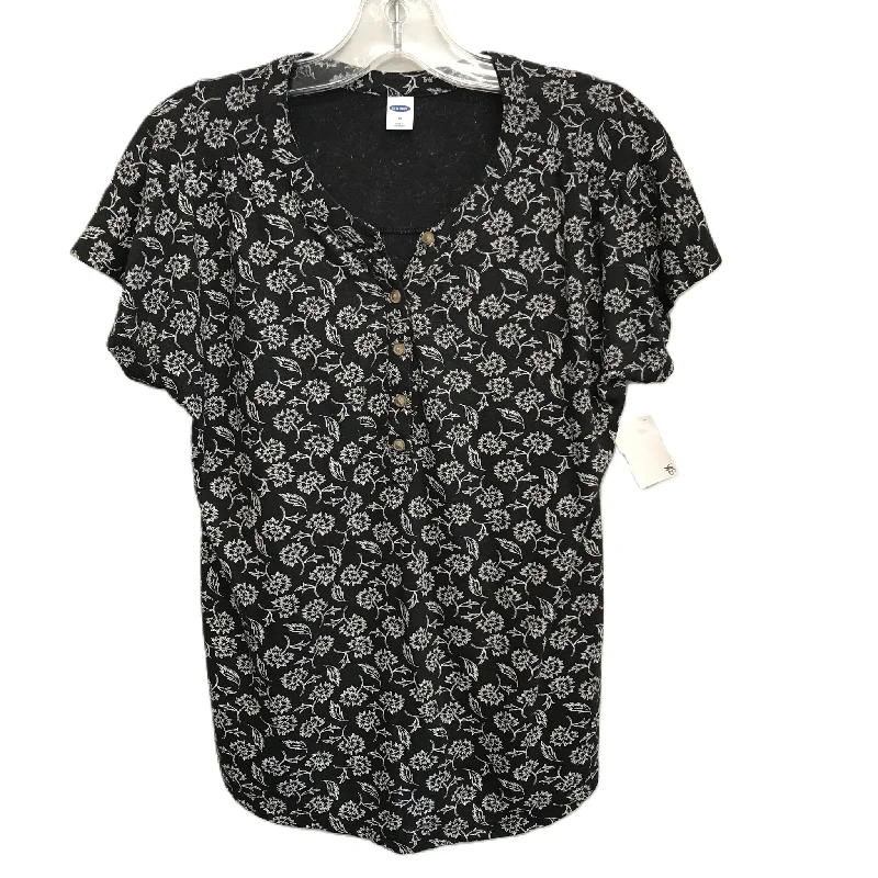 women's T-shirts with eco-friendly fabricBlack & White Top Short Sleeve By Old Navy, Size: Xs