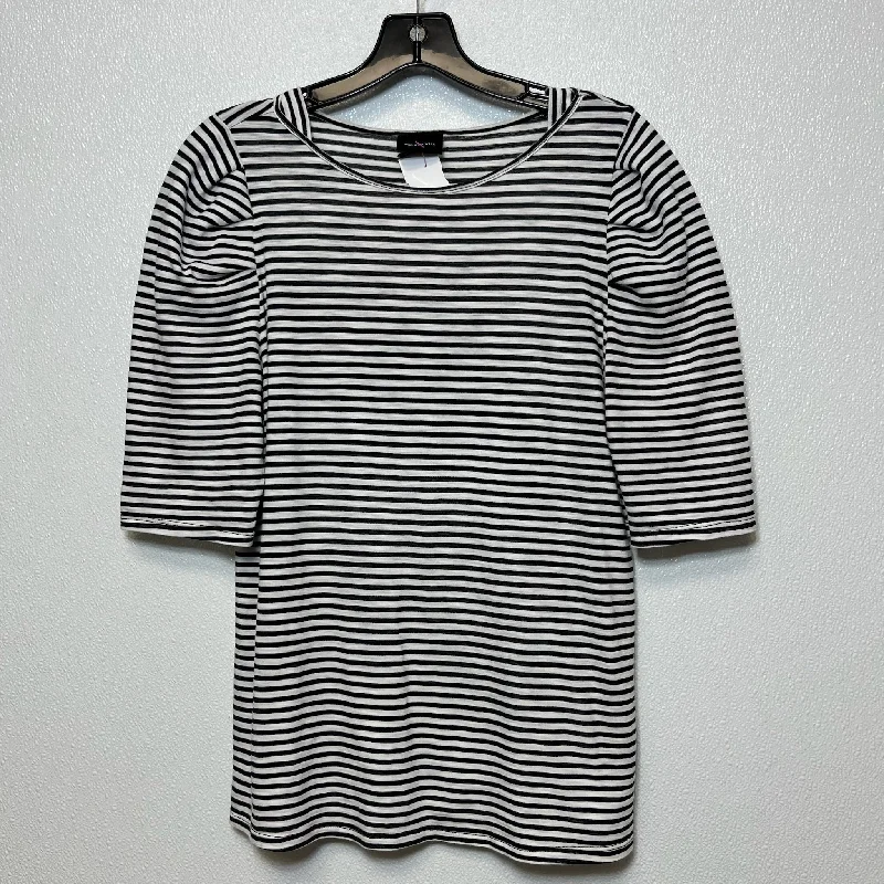 women's T-shirts for special occasionsStriped Top Short Sleeve Who What Wear, Size L