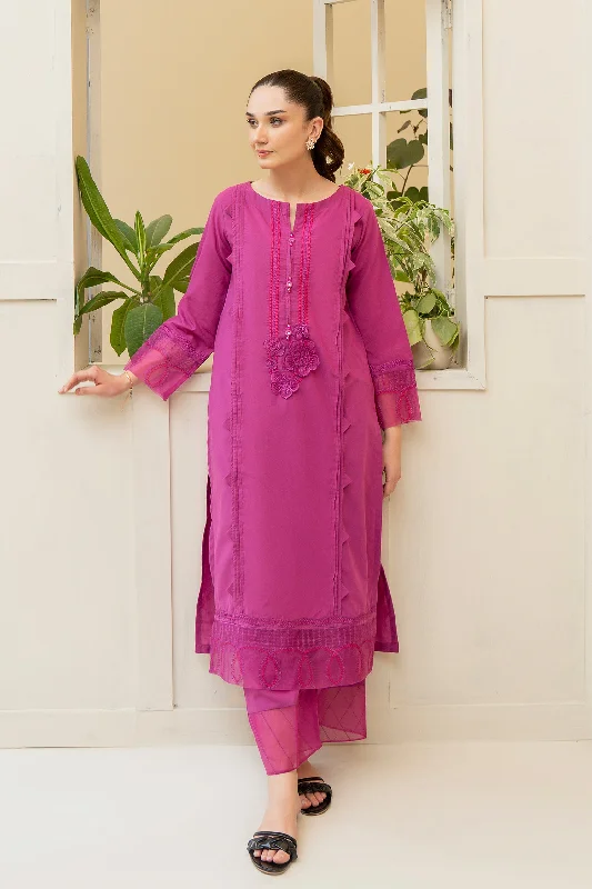 2PC - EMBROIDERED CAMBRIC Suit