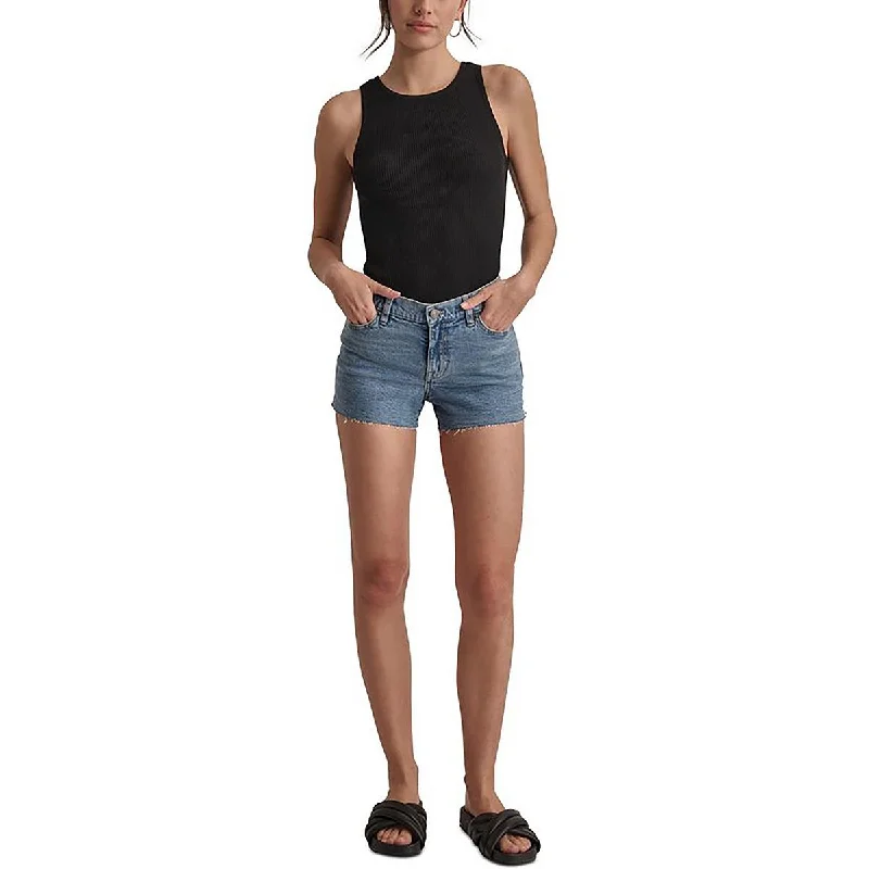 women's fair-trade shortsWomens Mid Rise Split Sids Denim Shorts