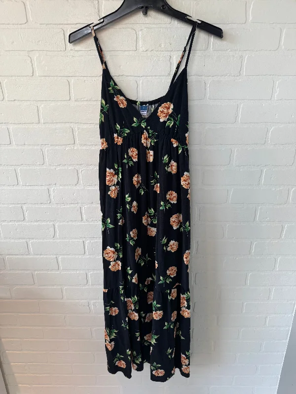 women's club dressesDress Casual Maxi By Old Navy In Black & Orange, Size: S