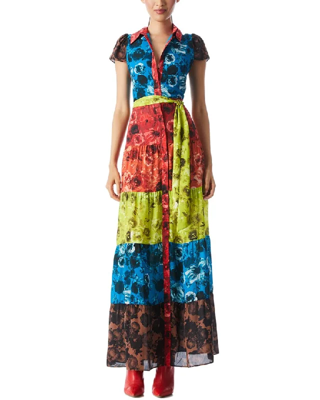 women's unique dressesalice + olivia Miranda Tiered Maxi Dress