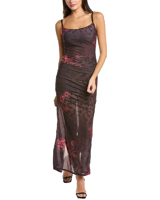 women's velvet dressesMoonsea Ruched Midi Dress