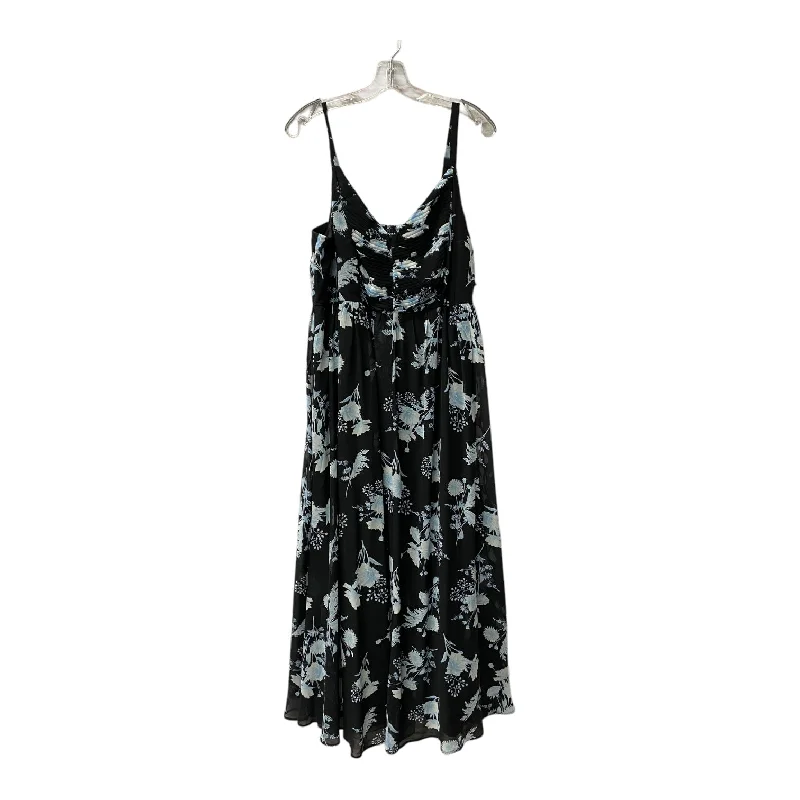 women's petite dressesDress Casual Maxi By Torrid In Black & Blue, Size:1X