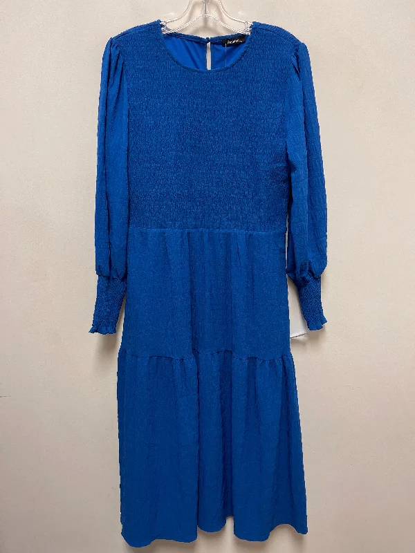 women's vintage dressesDress Casual Maxi By Clothes Mentor In Blue, Size: Xl