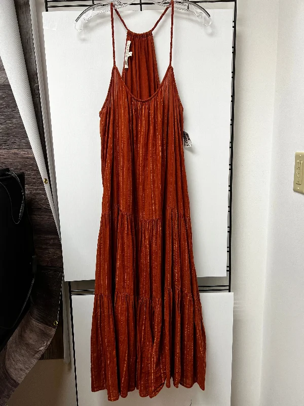 women's mini dressesDress Casual Maxi By Anthropologie In Bronze, Size: L