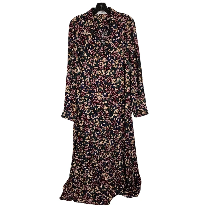 women's body-skimming dressesDress Casual Maxi By Mng In Floral Print, Size: L