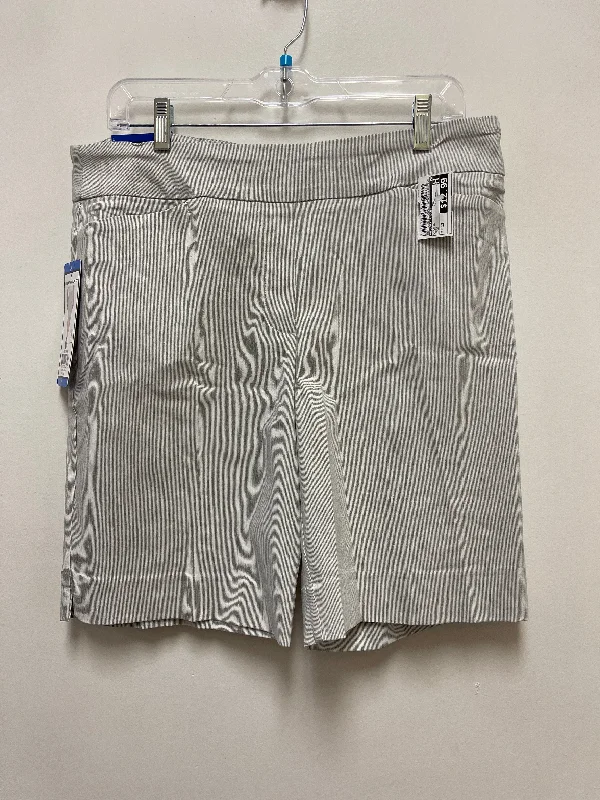 women's striped shortsShorts By Hilary Radley In Grey, Size: 12