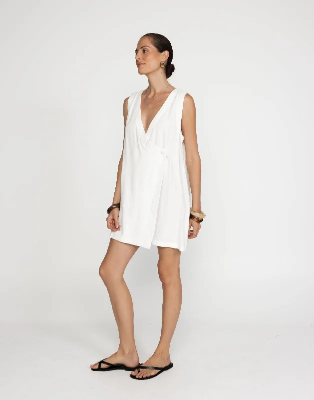 women's limited-edition dressesRhianna Mini Dress (White)