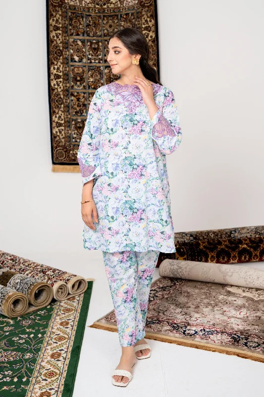 2PC - Printed Cambric Suit