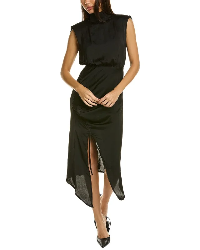 women's everyday dressesArea Stars Side Ruched Midi Dress