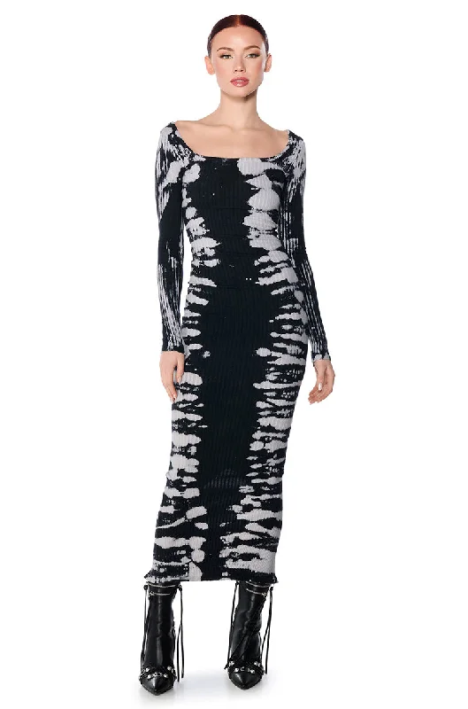 women's shift dressesCHILL VIBES TIE DYE MIDI DRESS