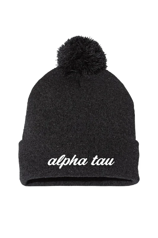 women's coats with zippersAlpha Tau Script Beanie