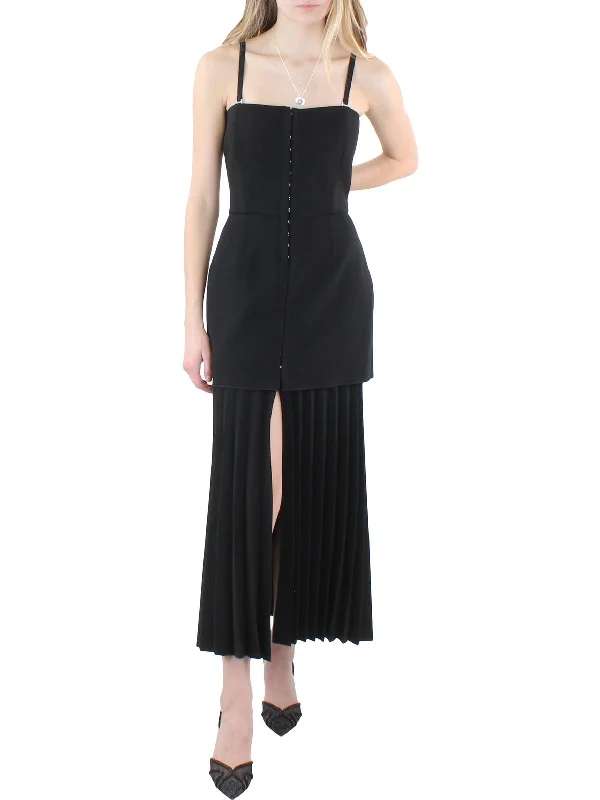 women's evening dressesWomens Pleated Maxi Evening Dress