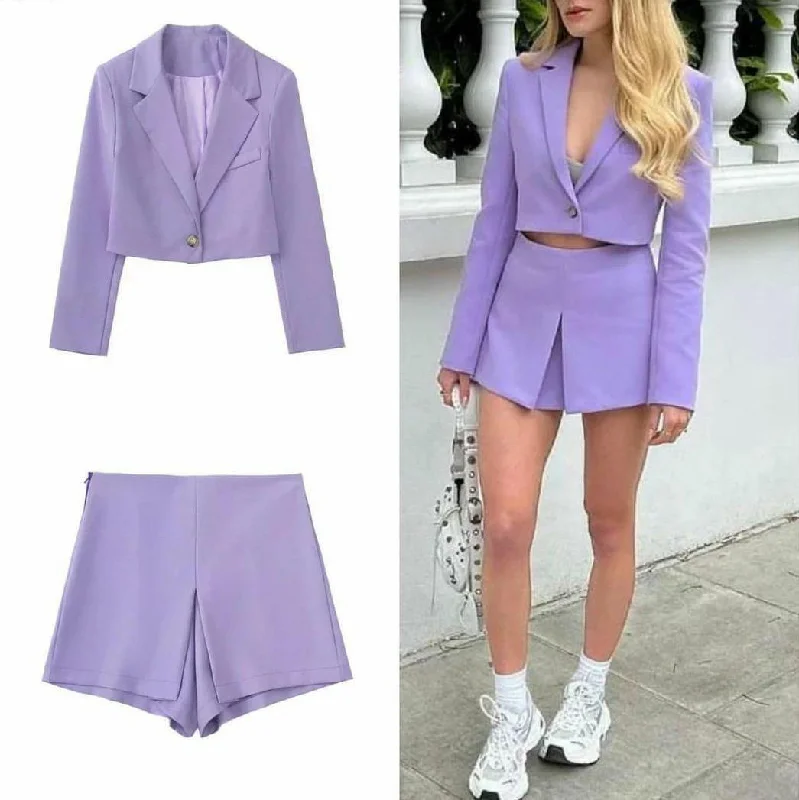 Hailey Lilac Coord Set