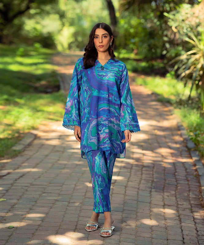 2PC - Printed Khaddar Suit