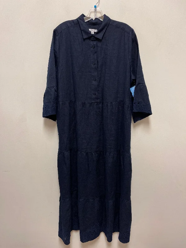 women's bespoke dressesDress Casual Maxi By Chicos In Navy, Size: Xl