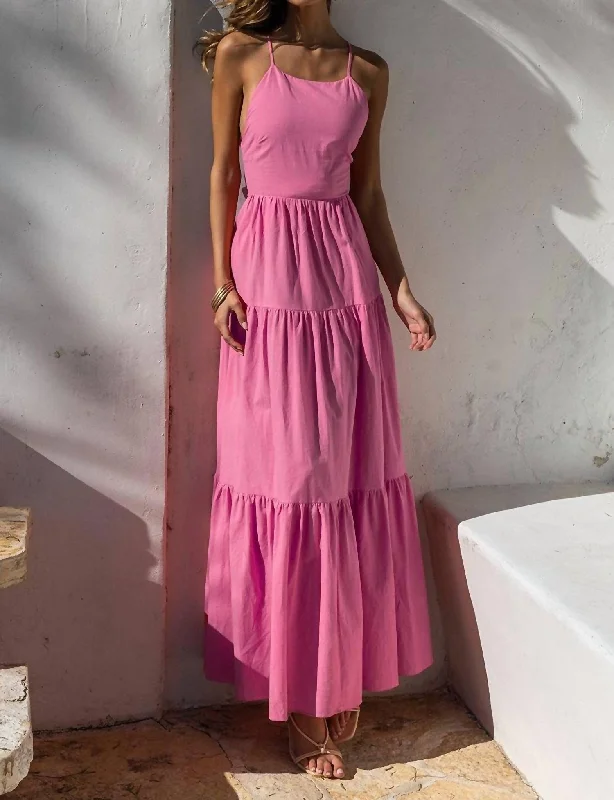 women's cocktail dressesRemy Maxi Dress in Bubblegum