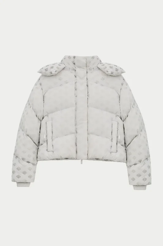 women's coats for special occasions and everyday eleganceCOLD REACTIVE EMBLEM PUFFER - OFF WHITE