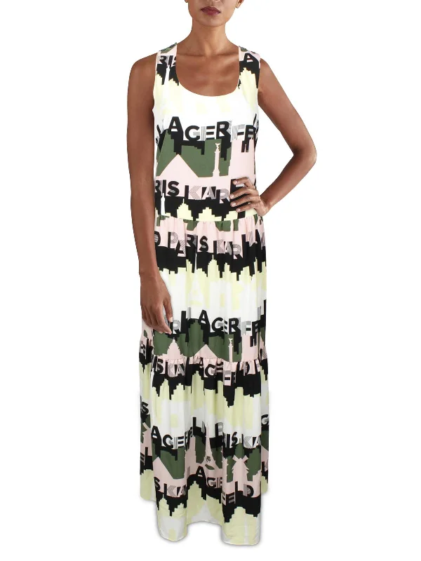 women's checkered dressesWomens Printed Long Maxi Dress