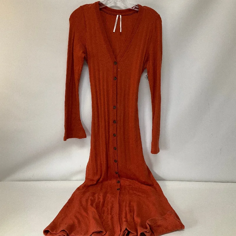 women's stretch dressesDress Casual Maxi By Anthropologie In Orange, Size: Xs