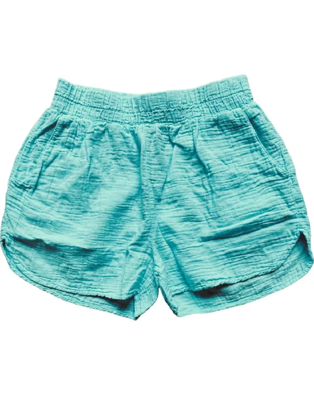 women's denim shortsGauzy Pocket Short In Mint