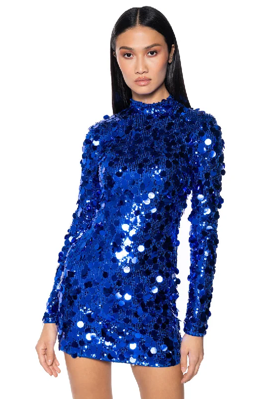 women's pastel dressesALWAYS FULL GLAM SEQUIN MINI DRESS