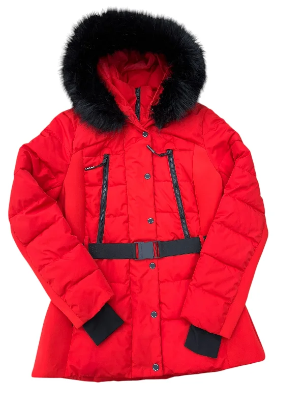 women's coats for those who value both style and comfortCoat Puffer & Quilted By Michael By Michael Kors In Red, Size: M