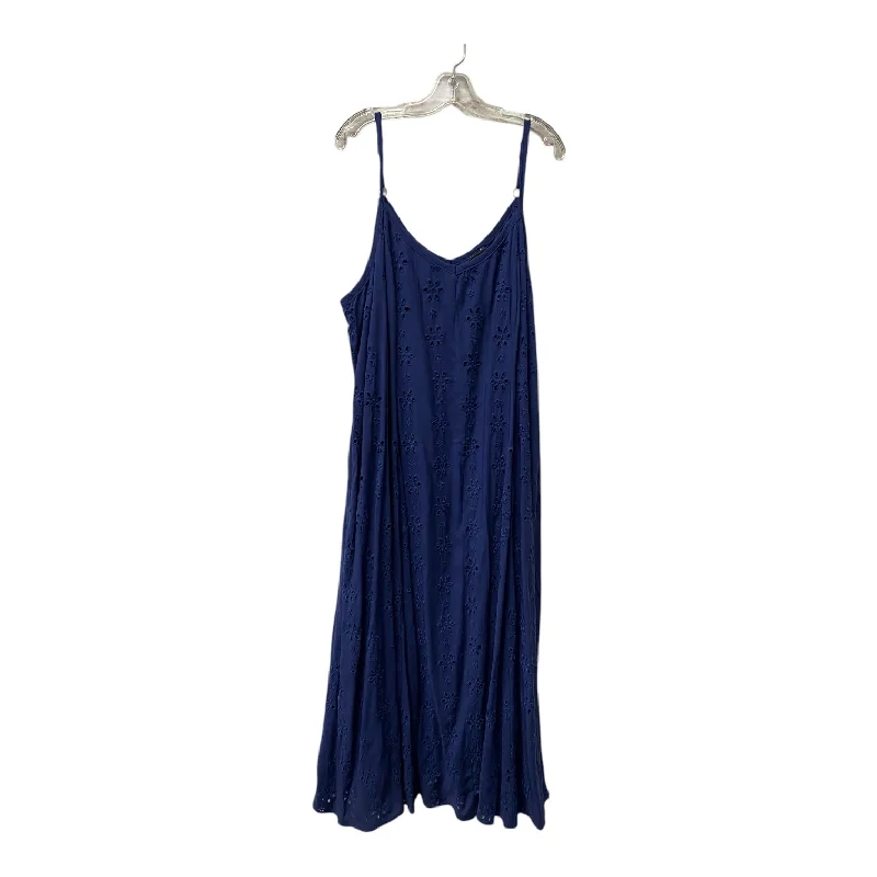 women's curve-hugging dressesDress Casual Maxi By Torrid In Blue, Size:2X